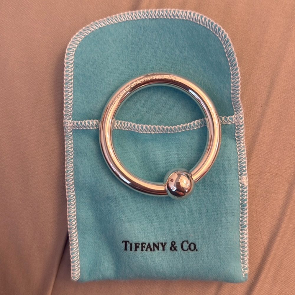 Tiffany 925 silver baby rattle